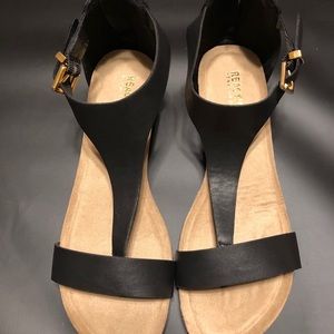 Black Reaction Kenneth Cole sandals.